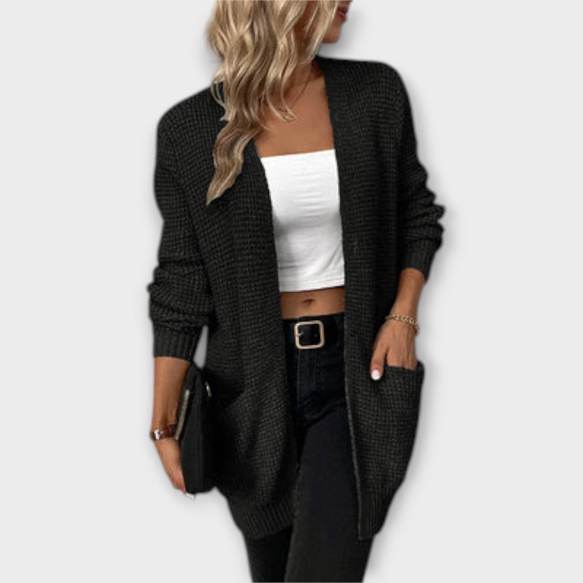 Rosalie- Casual Knit Cardigan with Pockets
