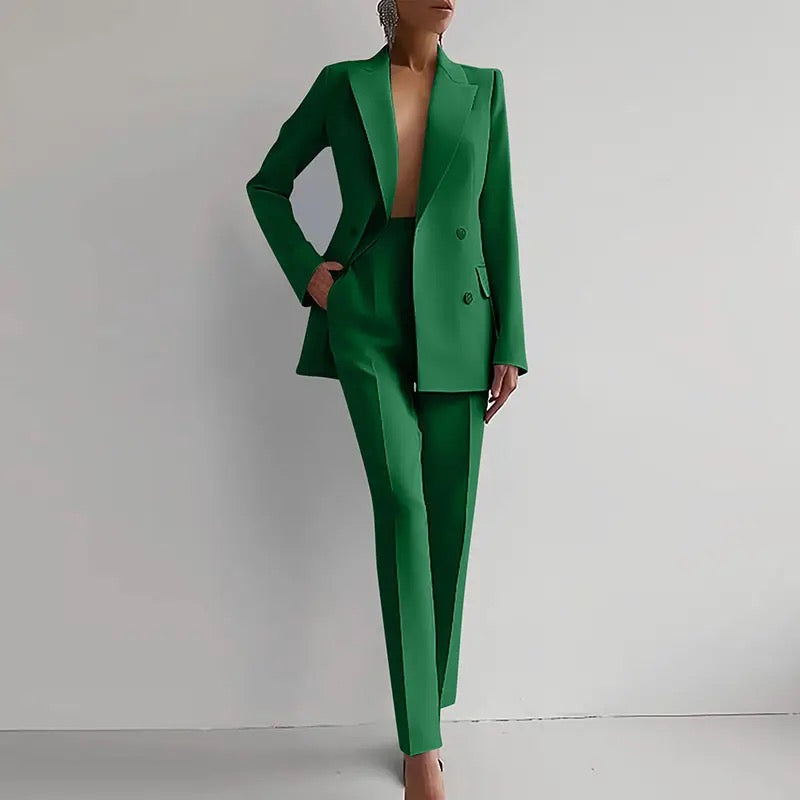Boutique Eliza™ | Women’s Slim Fit Tailored Cigarette Pantsuit