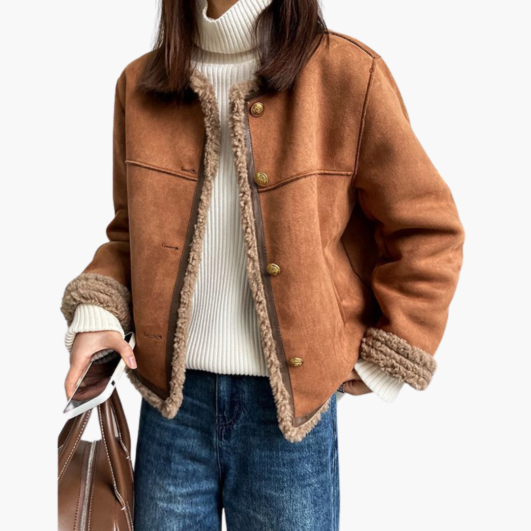 Boutique Eliza™ | Plush Shearling-Style Winter Coat