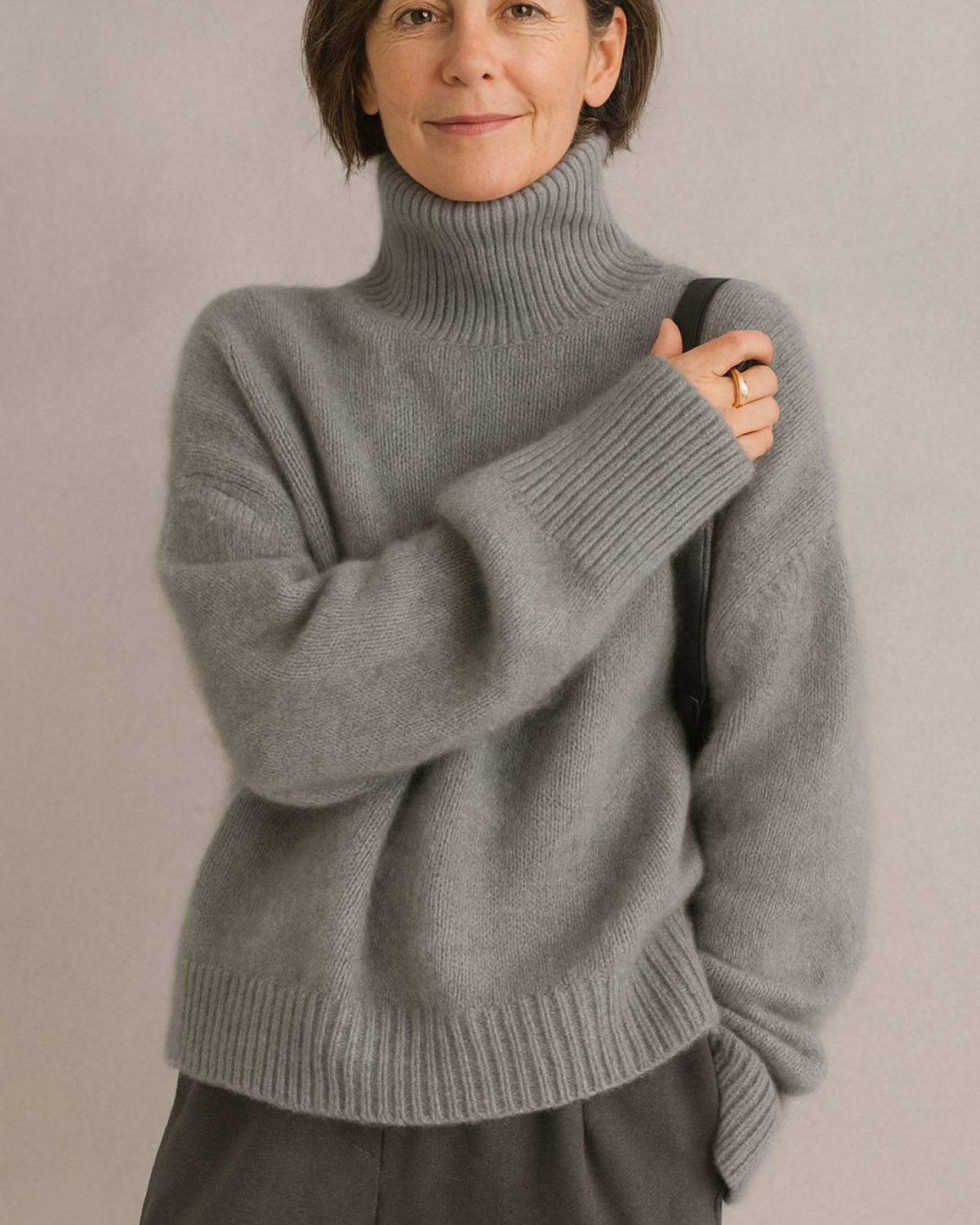 Annelise – High Neck Cashmere Jumper