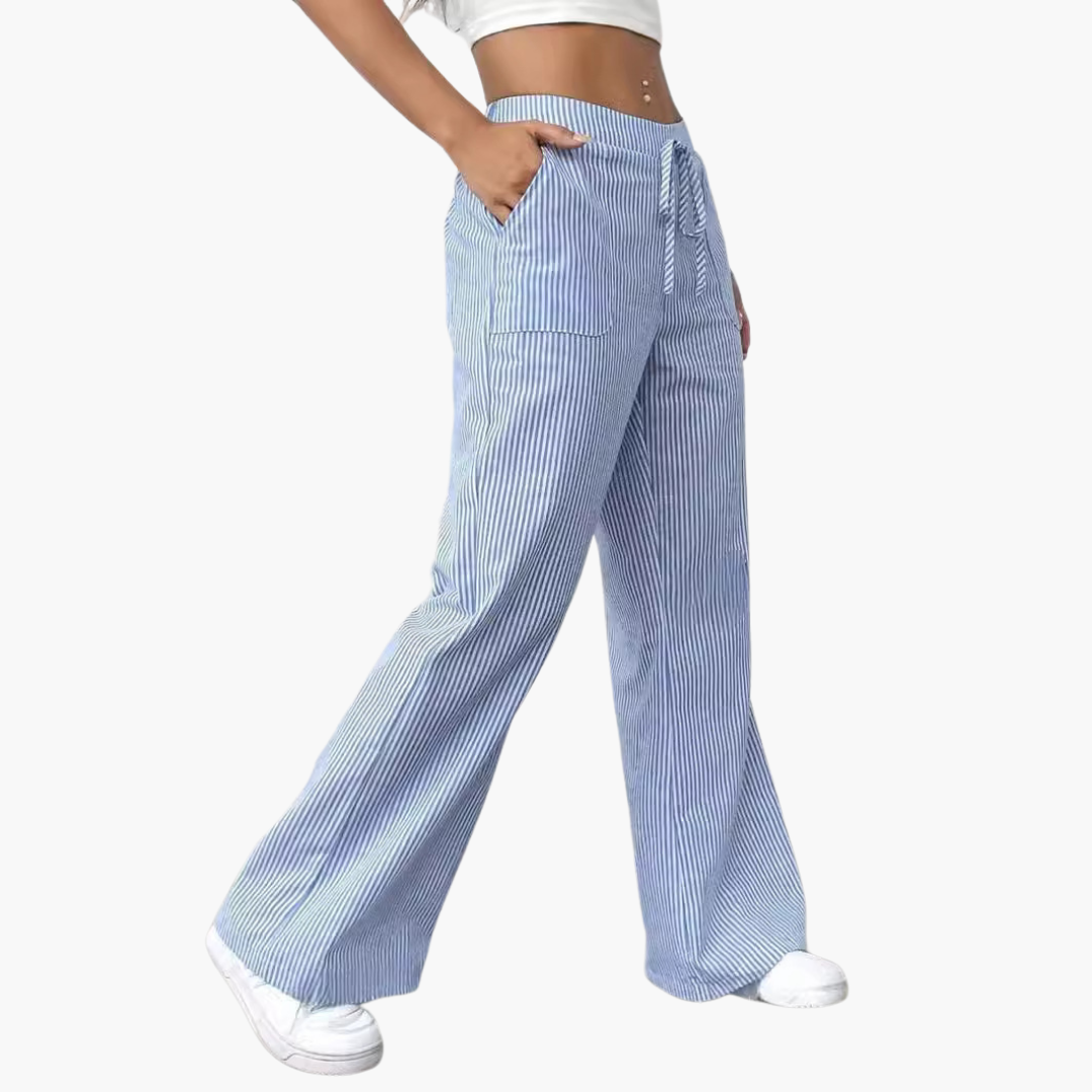 Boutique Eliza™ | Striped Wide-Leg Trousers