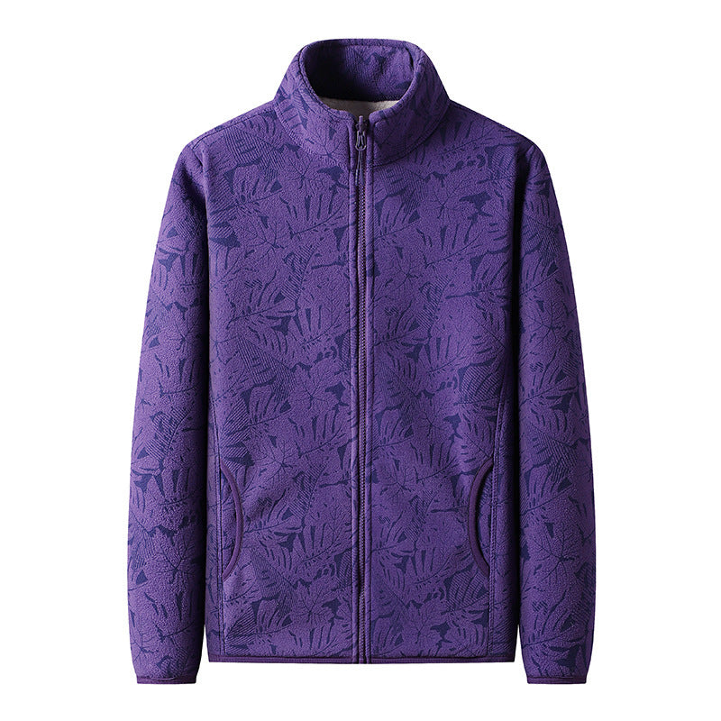 Boutique Eliza™ | Camo-Style Fleece Jacket with Shearling Lining