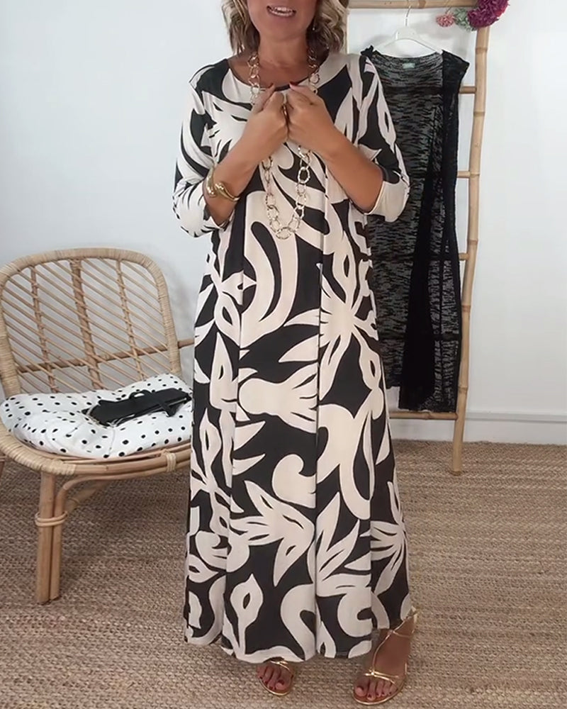 Stella - Abstract Muse Maxi Dress