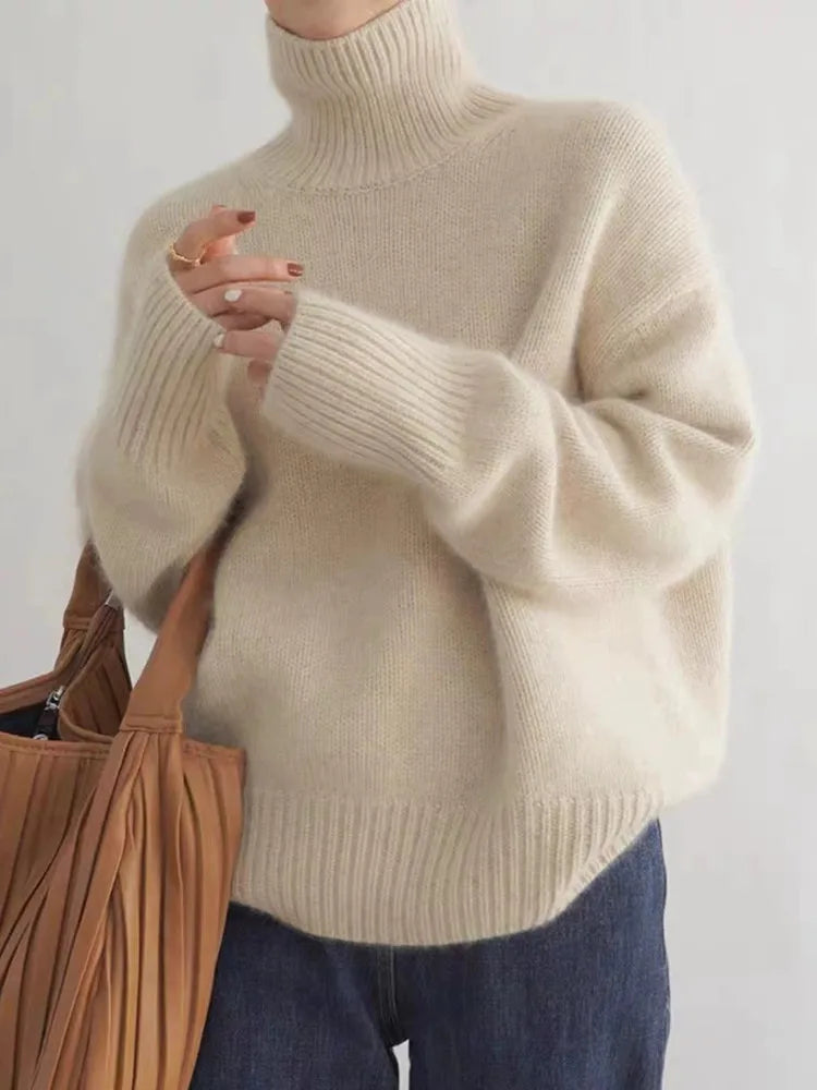 Isabella – High Neck Cashmere Sweater