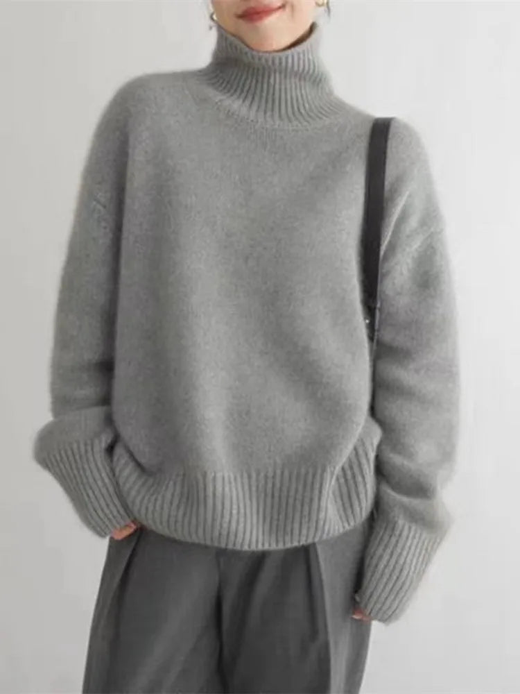 Isabella β High Neck Cashmere Sweater
