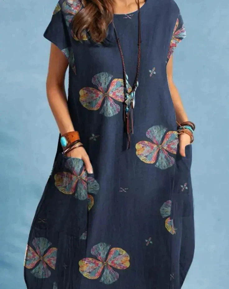 Hattie - Elegant Vintage Midi Dress (Plus Size Available)