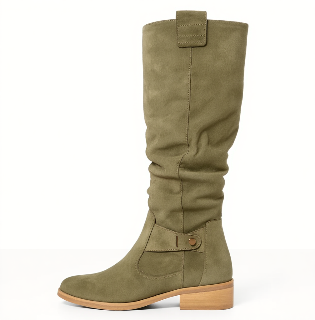 BelleVie — Elegant Suede Knee-High Boots
