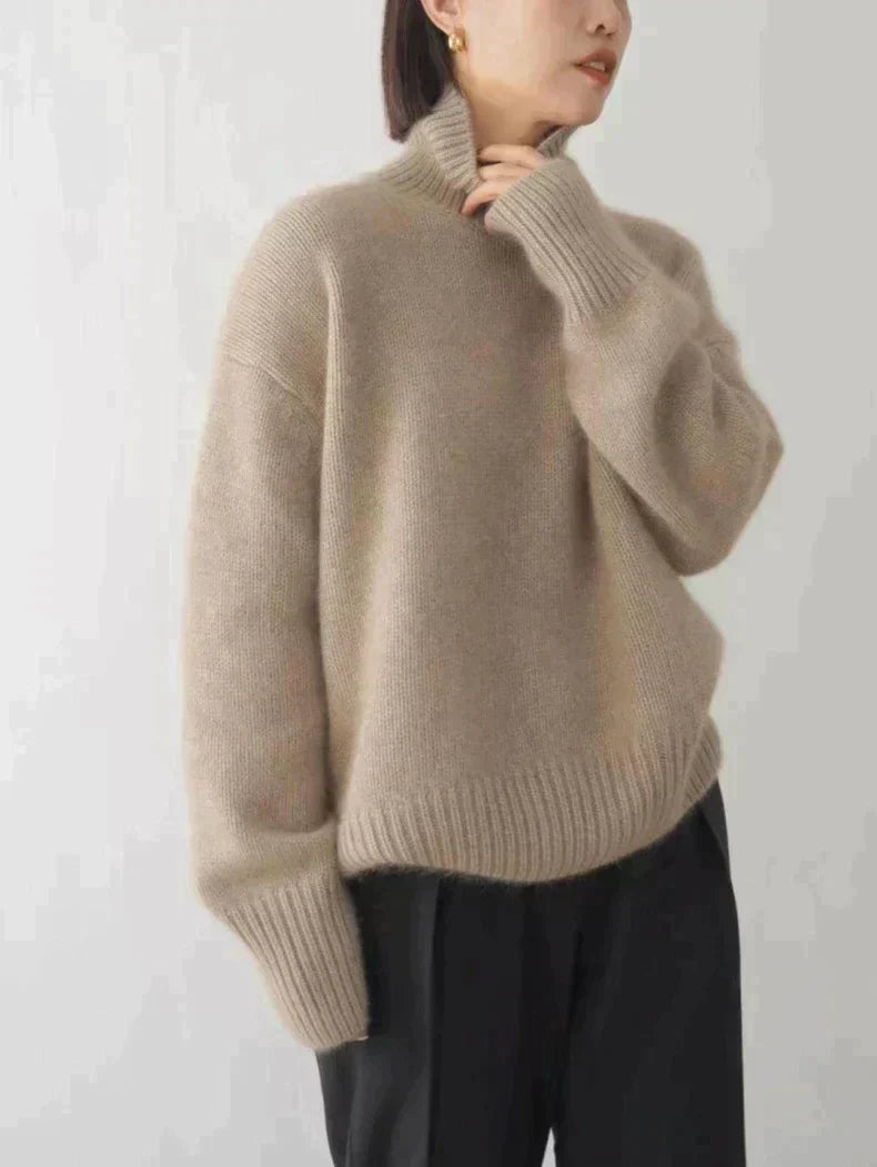 Isabella β High Neck Cashmere Sweater