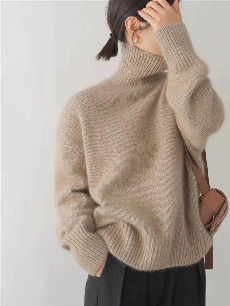 Isabella β High Neck Cashmere Sweater