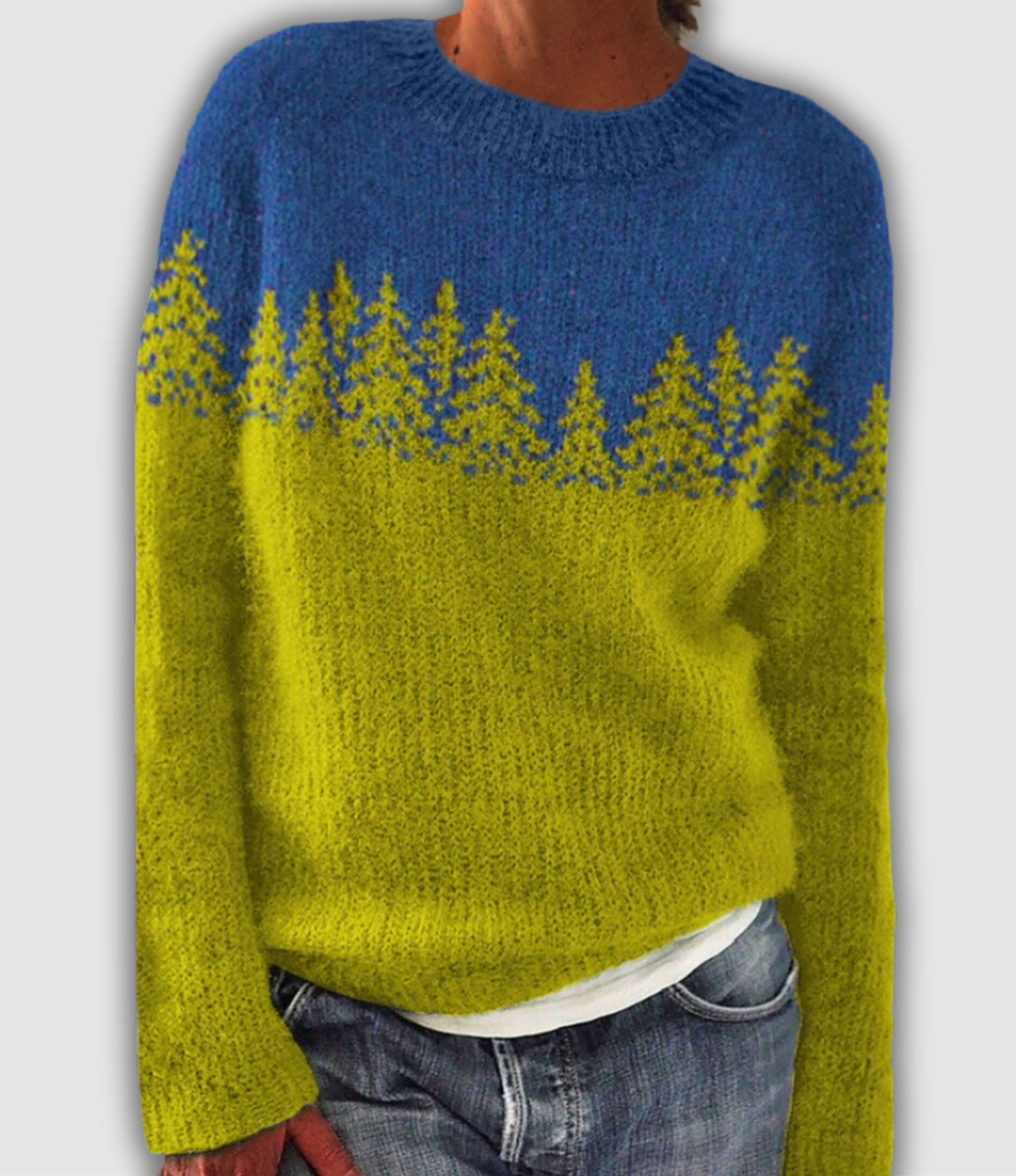 Poppy - Icelandic Fir Tree Knit Jumper