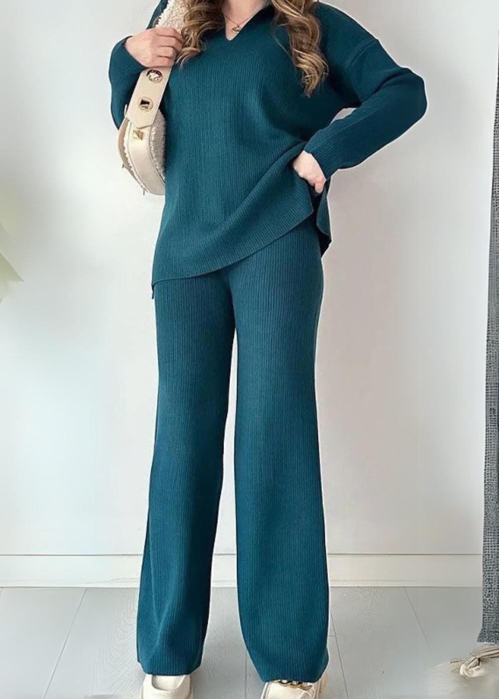 Boutique Eliza™ | Casual Women’s Ribbed 2-Piece Set