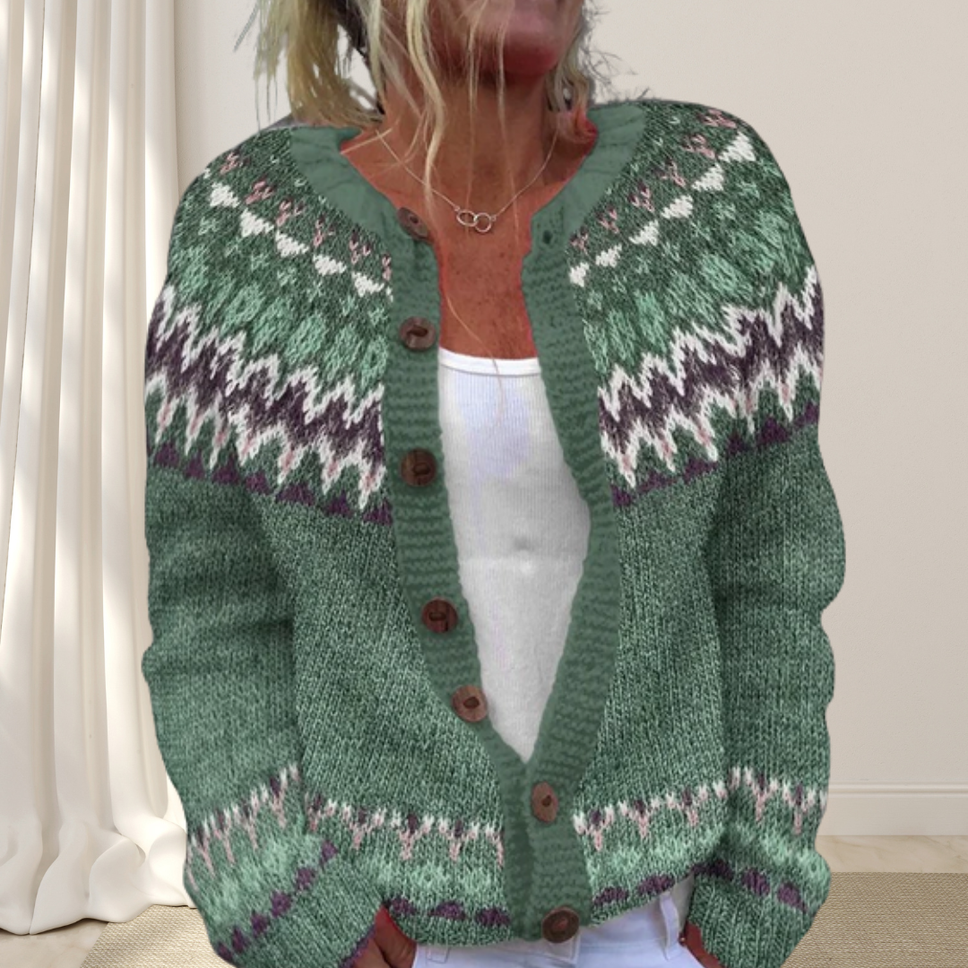 Boutique Eliza™ | Loose Chic Patterned Cardigan