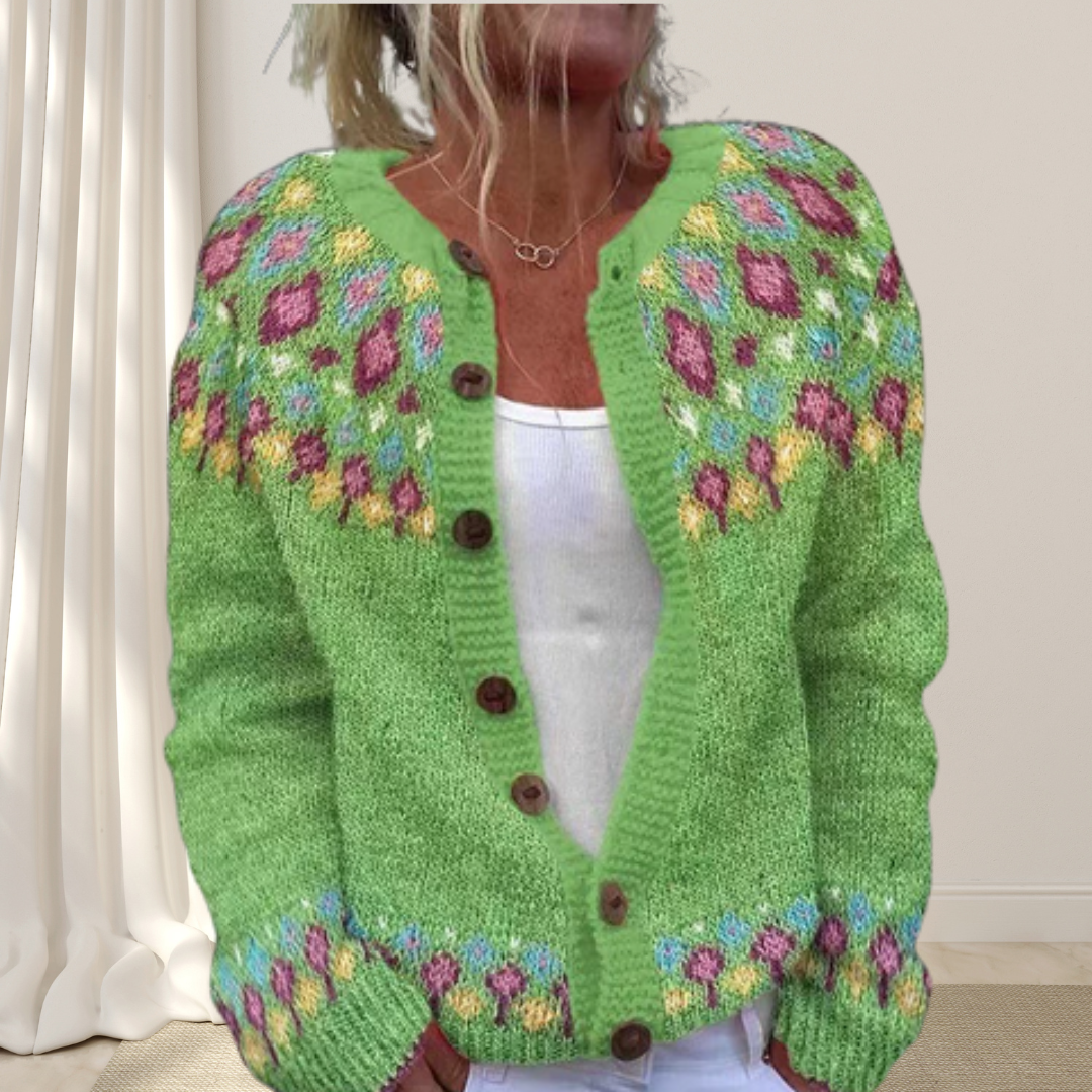 Boutique Eliza™ | Loose Chic Patterned Cardigan