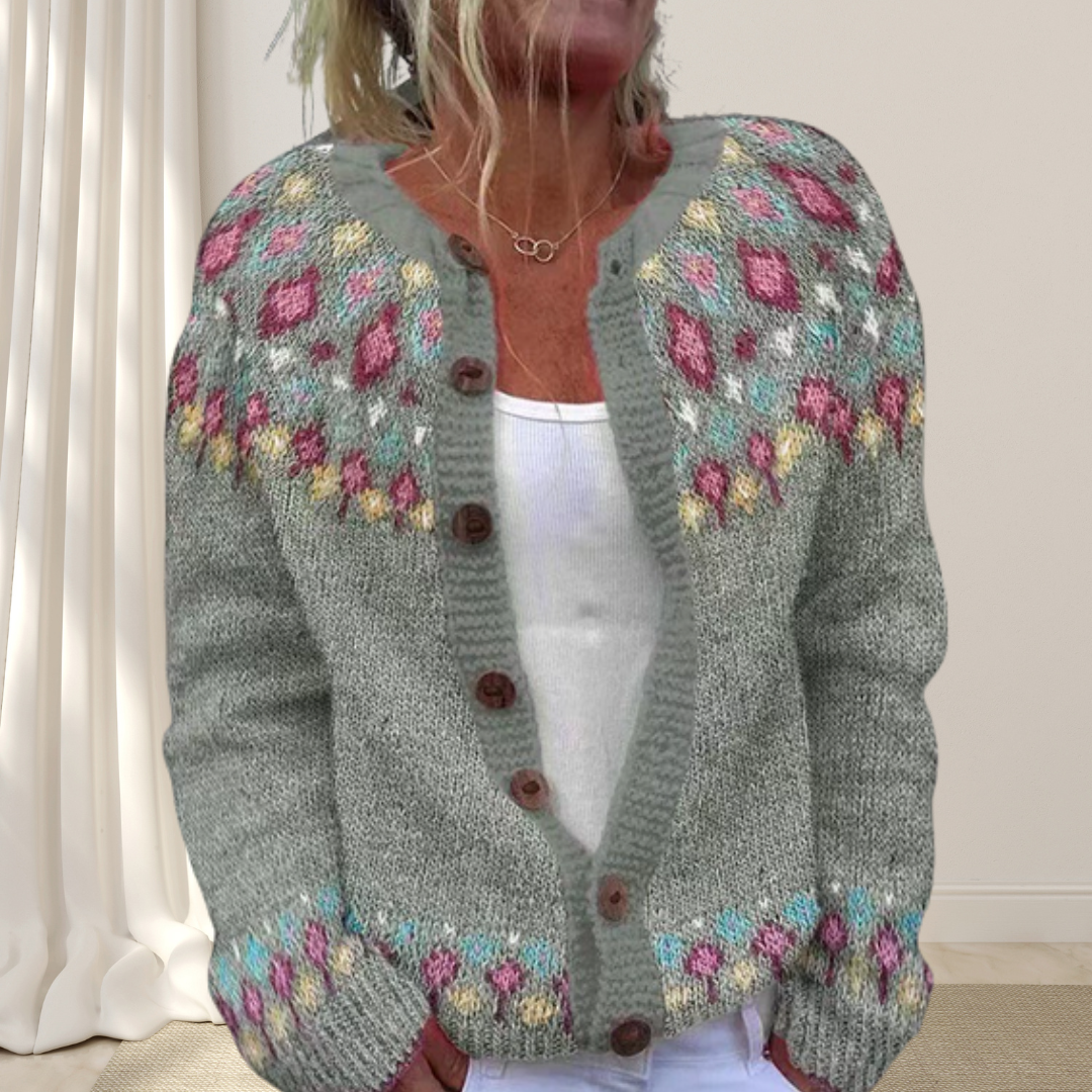 Boutique Eliza™ | Loose Chic Patterned Cardigan