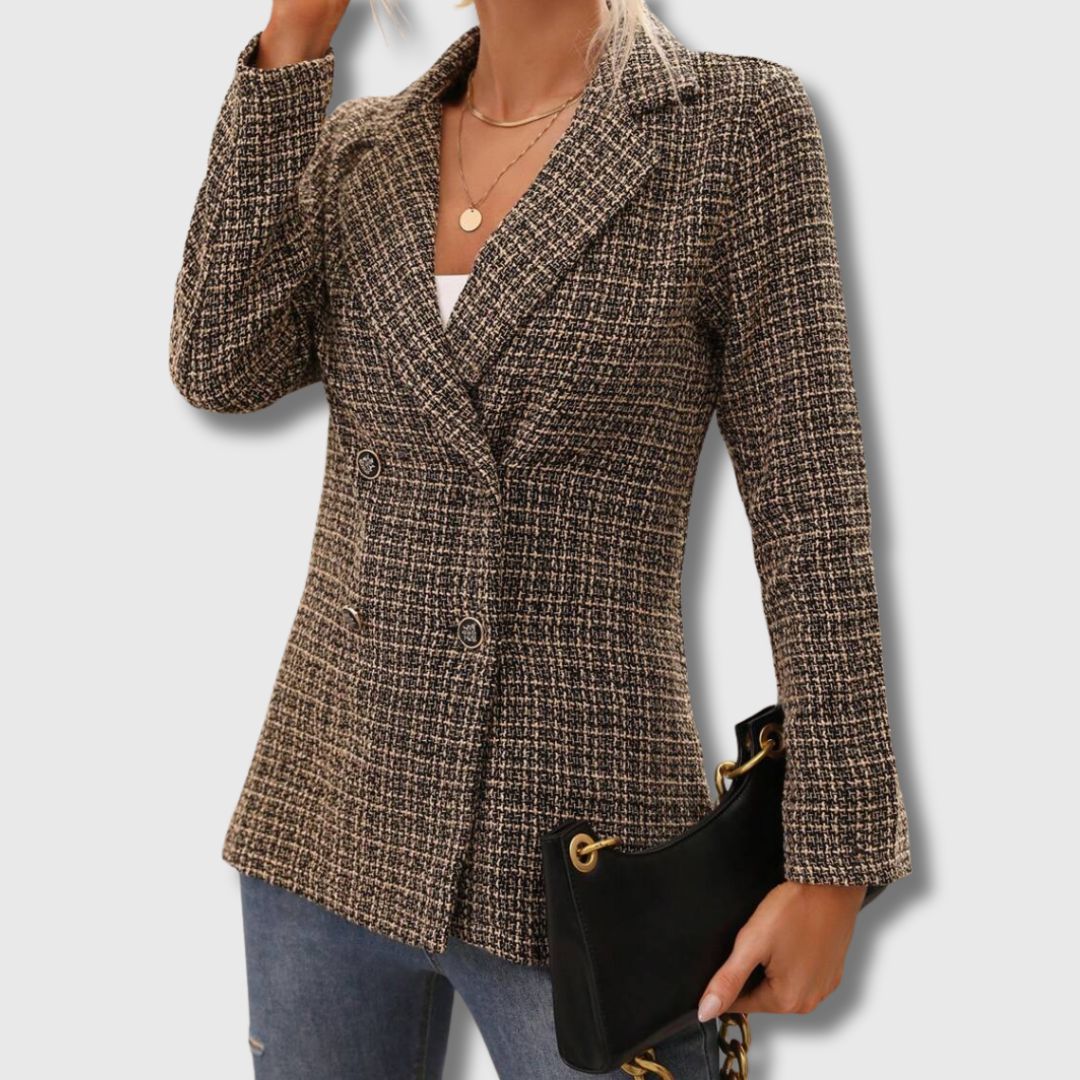 Hazel - Women's Chic Tweed Blazer Limited Edition
