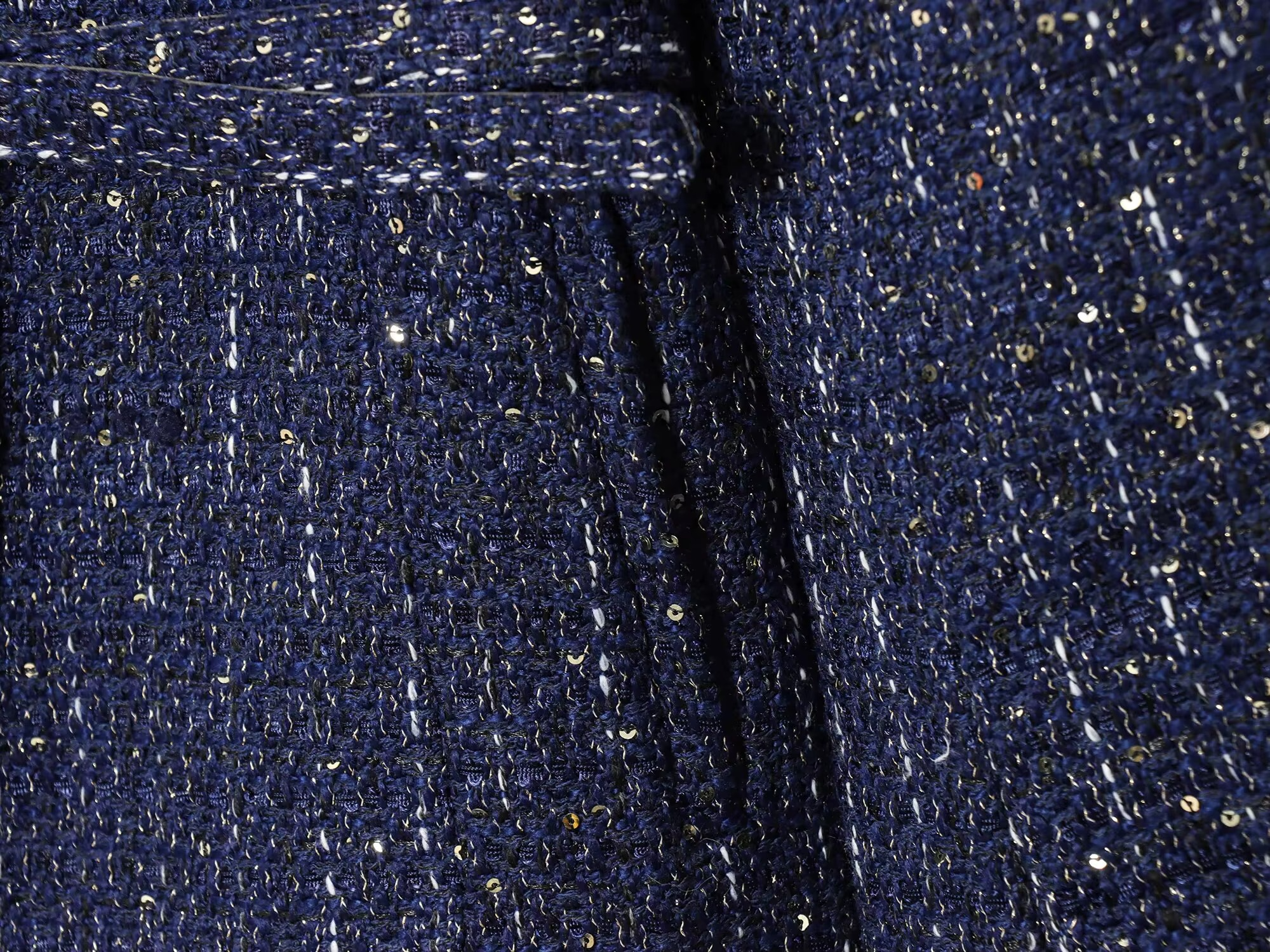 Naomi - Gold Button Round Neck Jacket