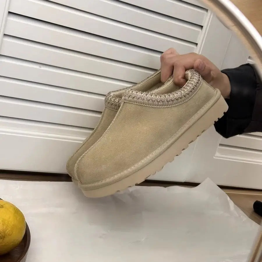Tessa | Suede Fur-Lined Slip-Ons