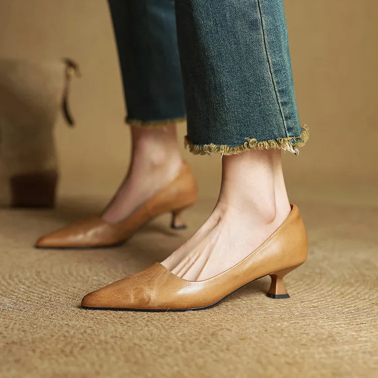 Anok – Premium Leather Heels for Everyday Elegance