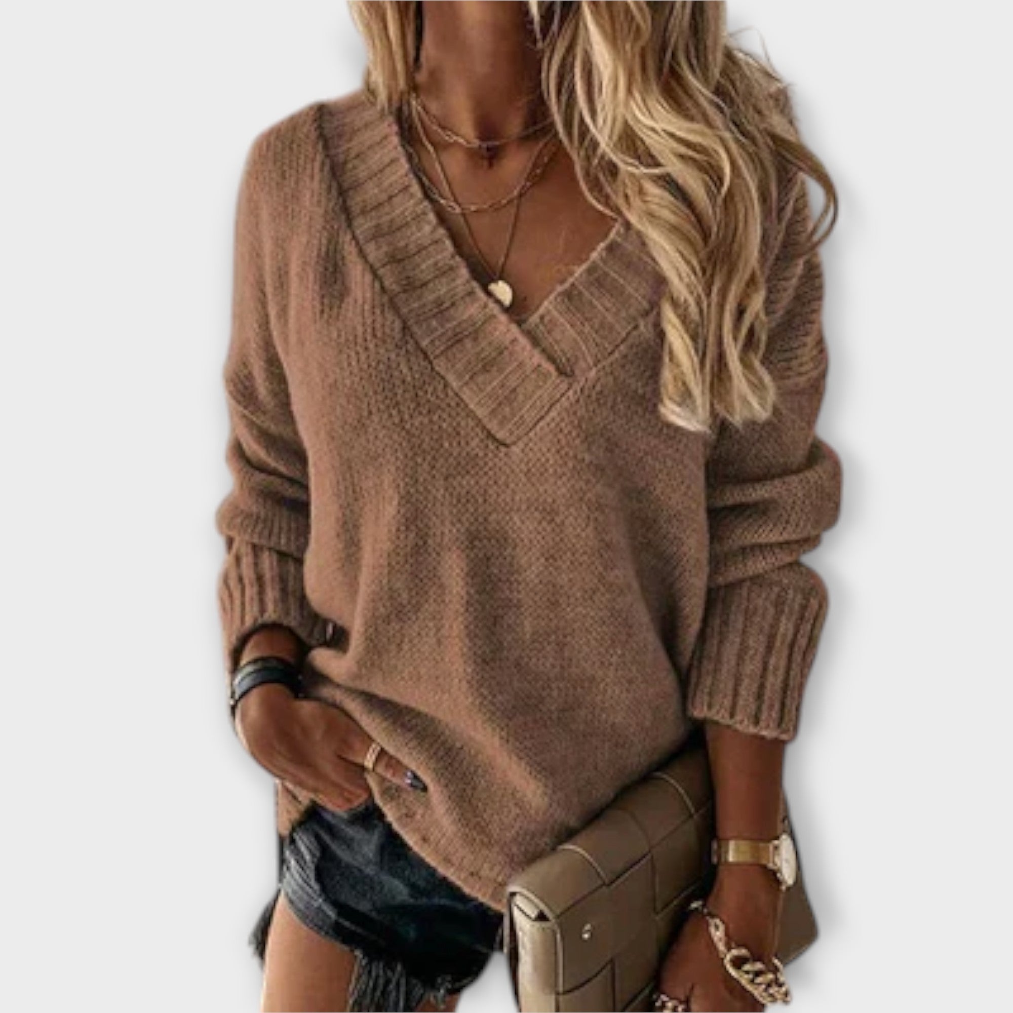 Aurora - Cozy V-Neck Sweater