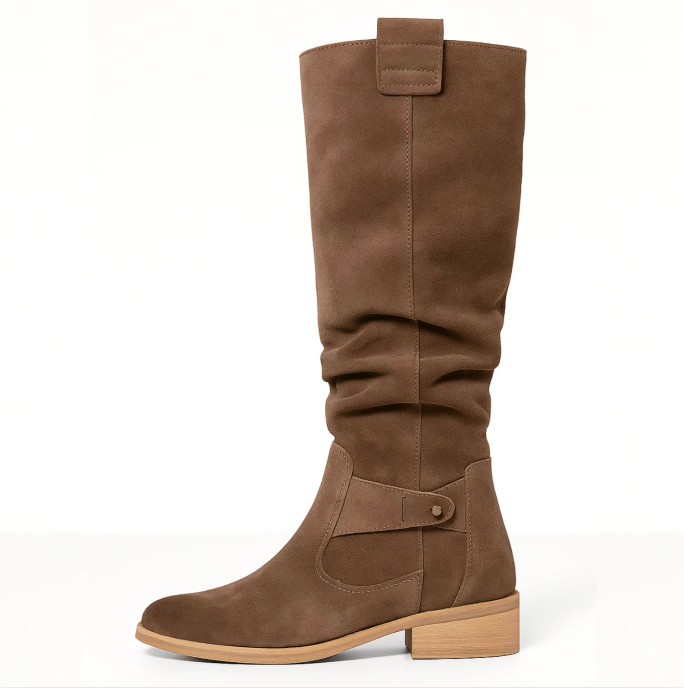 BelleVie — Elegant Suede Knee-High Boots
