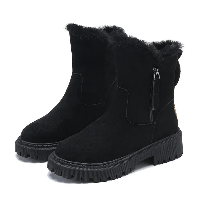 Lara | Suede Winter Ankle Boots