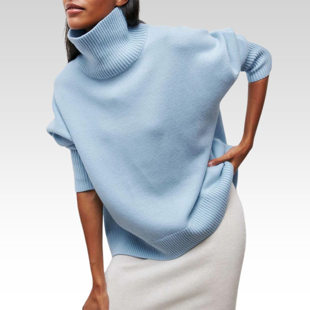 Amelia - Elegant Knitted Roll Neck Jumper