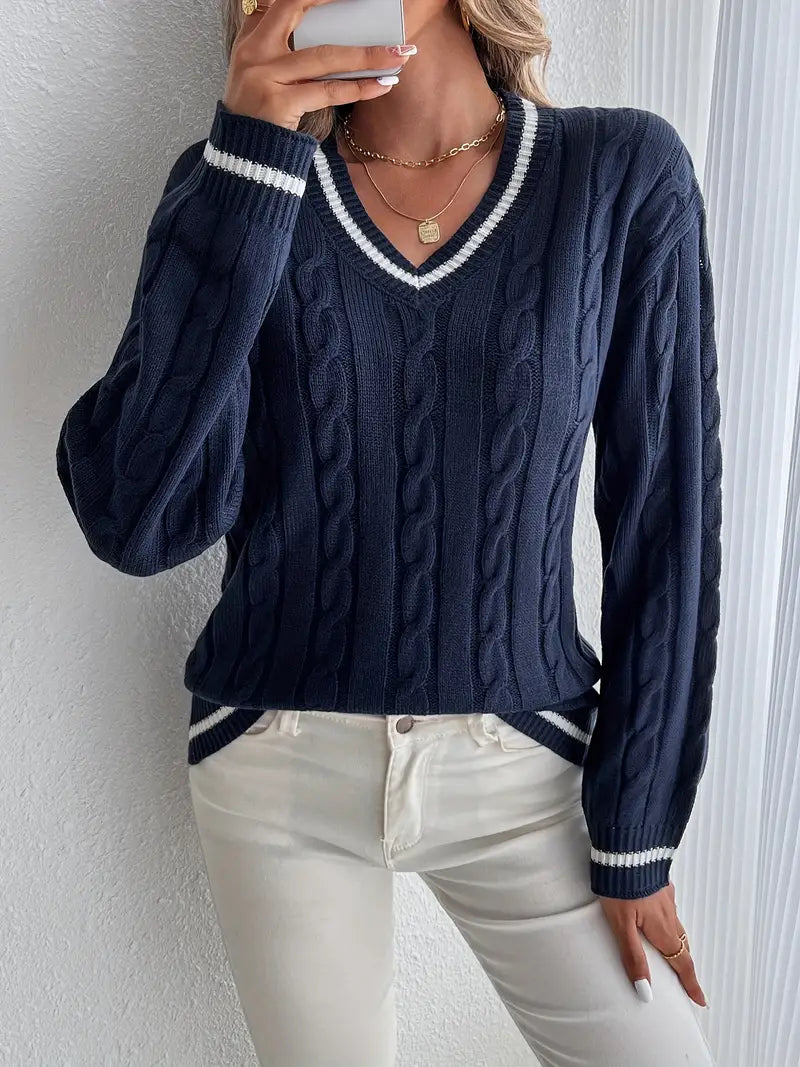 Boutique Eliza™ | Stylish and Comfortable V-Neck Jumper