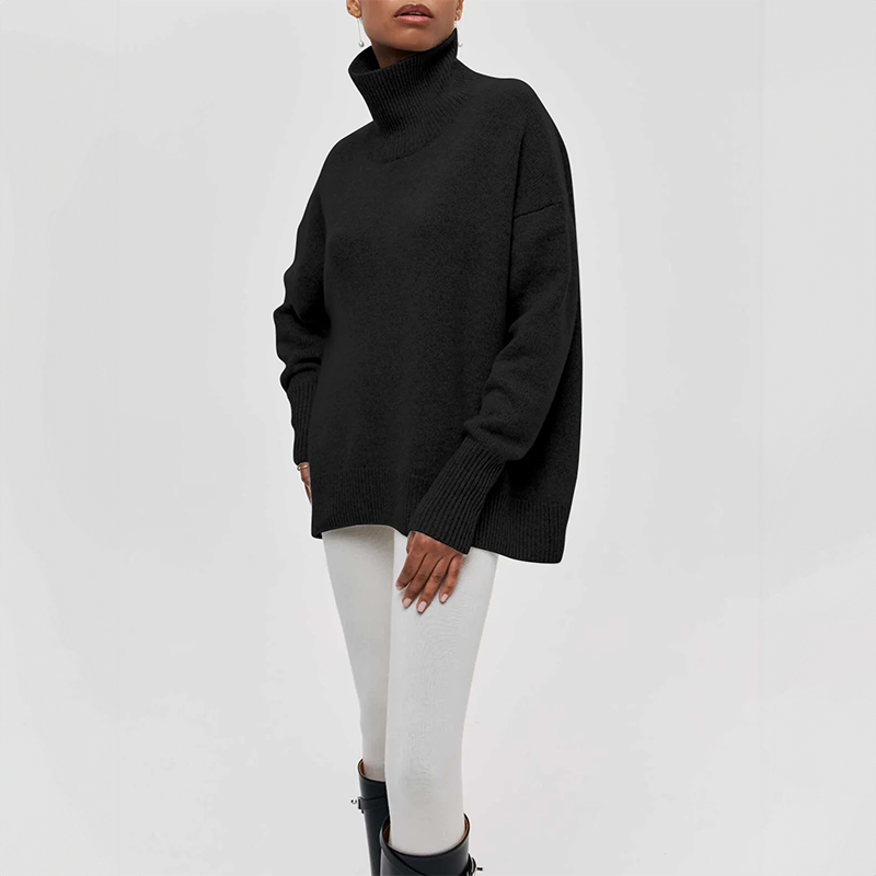 Amelia - Elegant Knitted Roll Neck Jumper