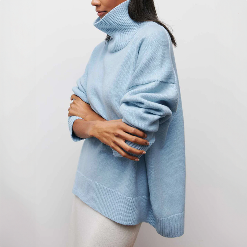 Amelia - Elegant Knitted Roll Neck Jumper