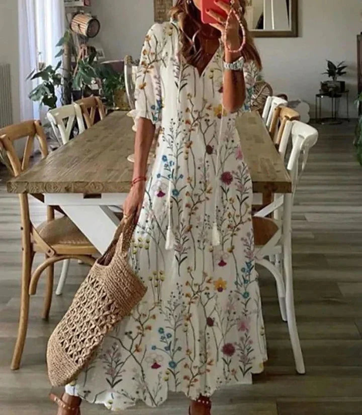 Eleanor - V-Neck Maxi Dress