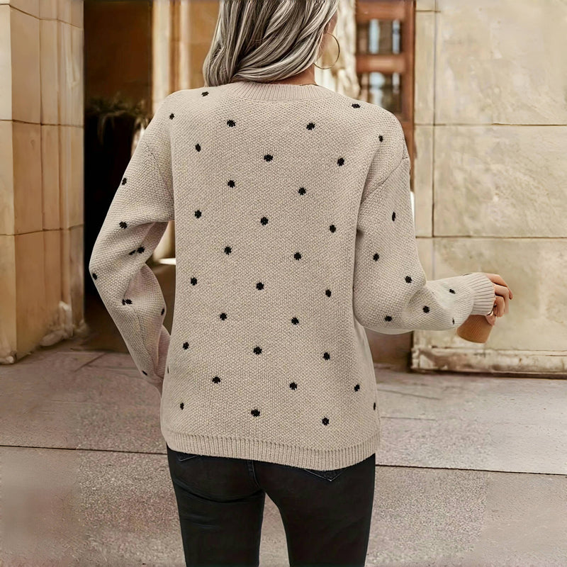 Boutique Eliza™ | Polka Dot Knitted Sweater
