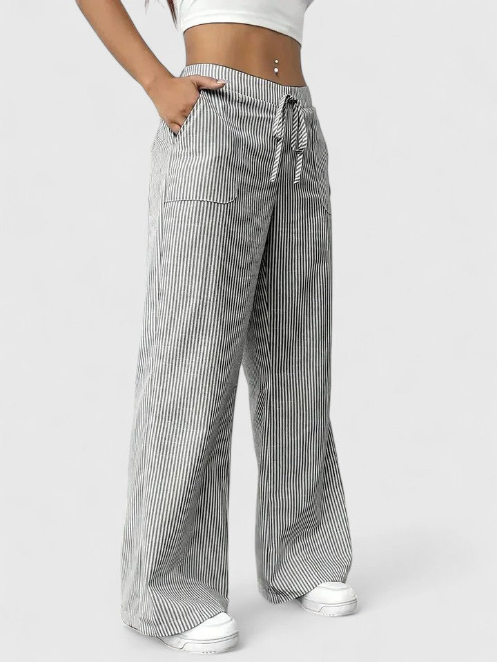 Boutique Eliza™ | Comfortable Wide-Leg Trousers with Elegant Details