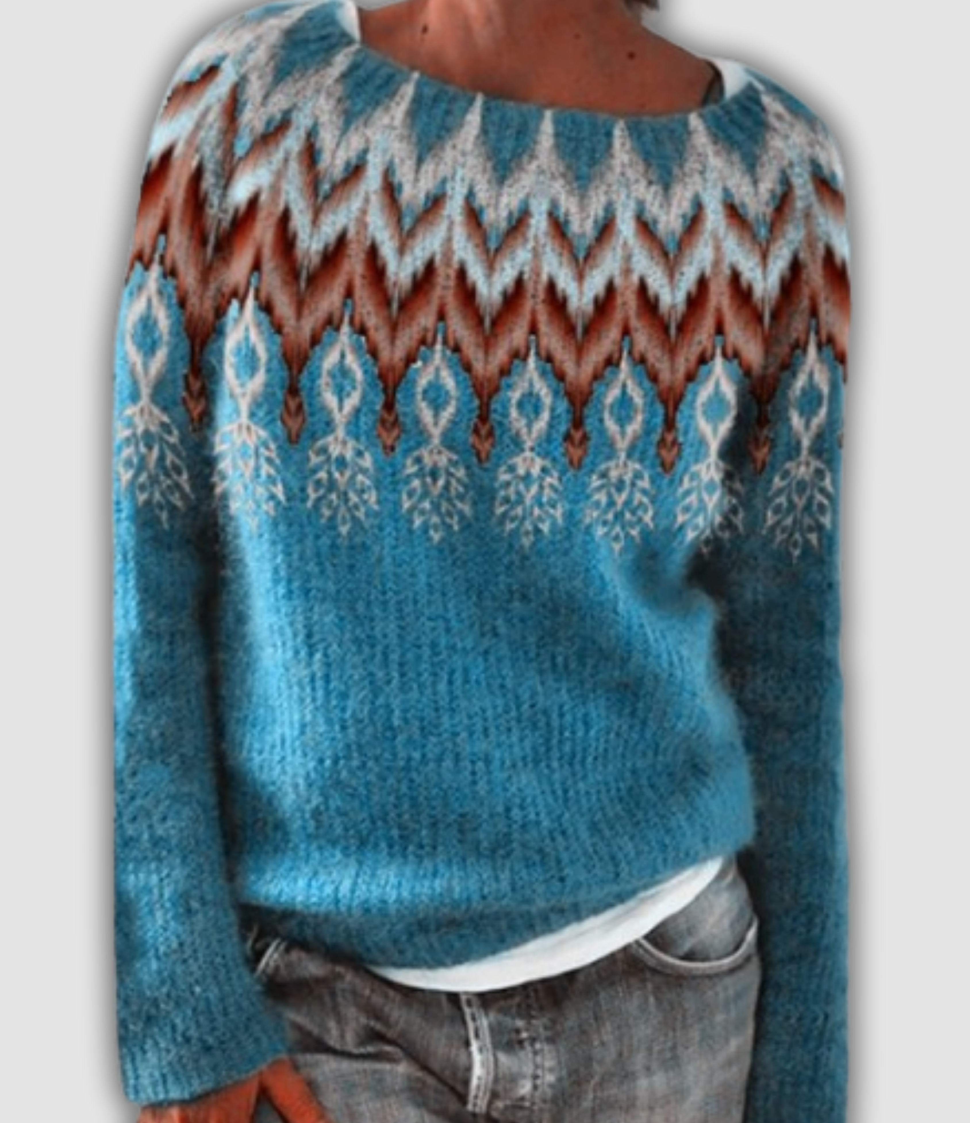 Ophelia - Vintage Icelandic Ice Knit Sweater