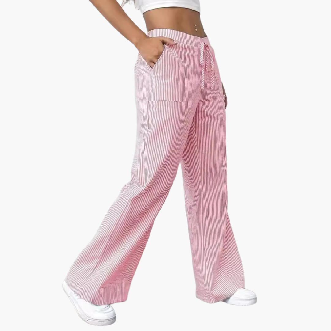 Boutique Eliza™ | Striped Wide-Leg Trousers