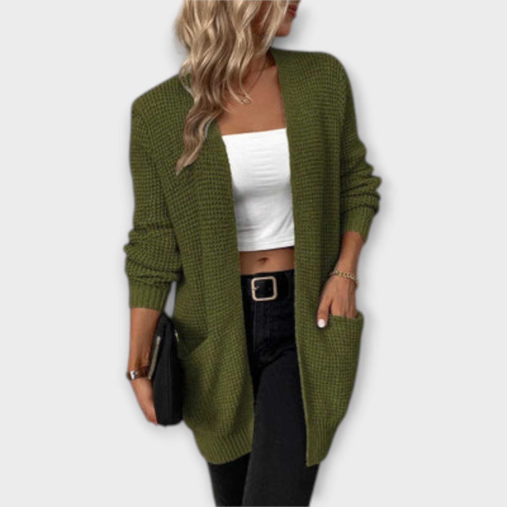 Rosalie- Casual Knit Cardigan with Pockets