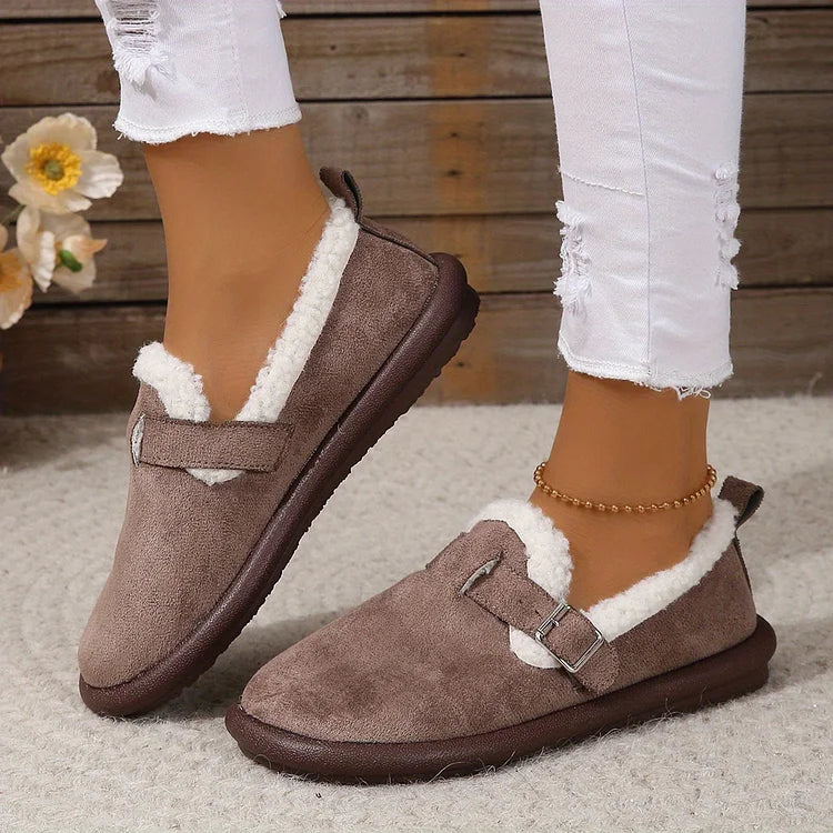 Elsie | Plush Fleece-Lined Suede Clogs