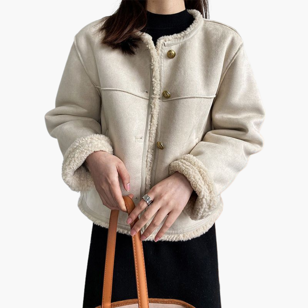 Boutique Eliza™ | Plush Shearling-Style Winter Coat