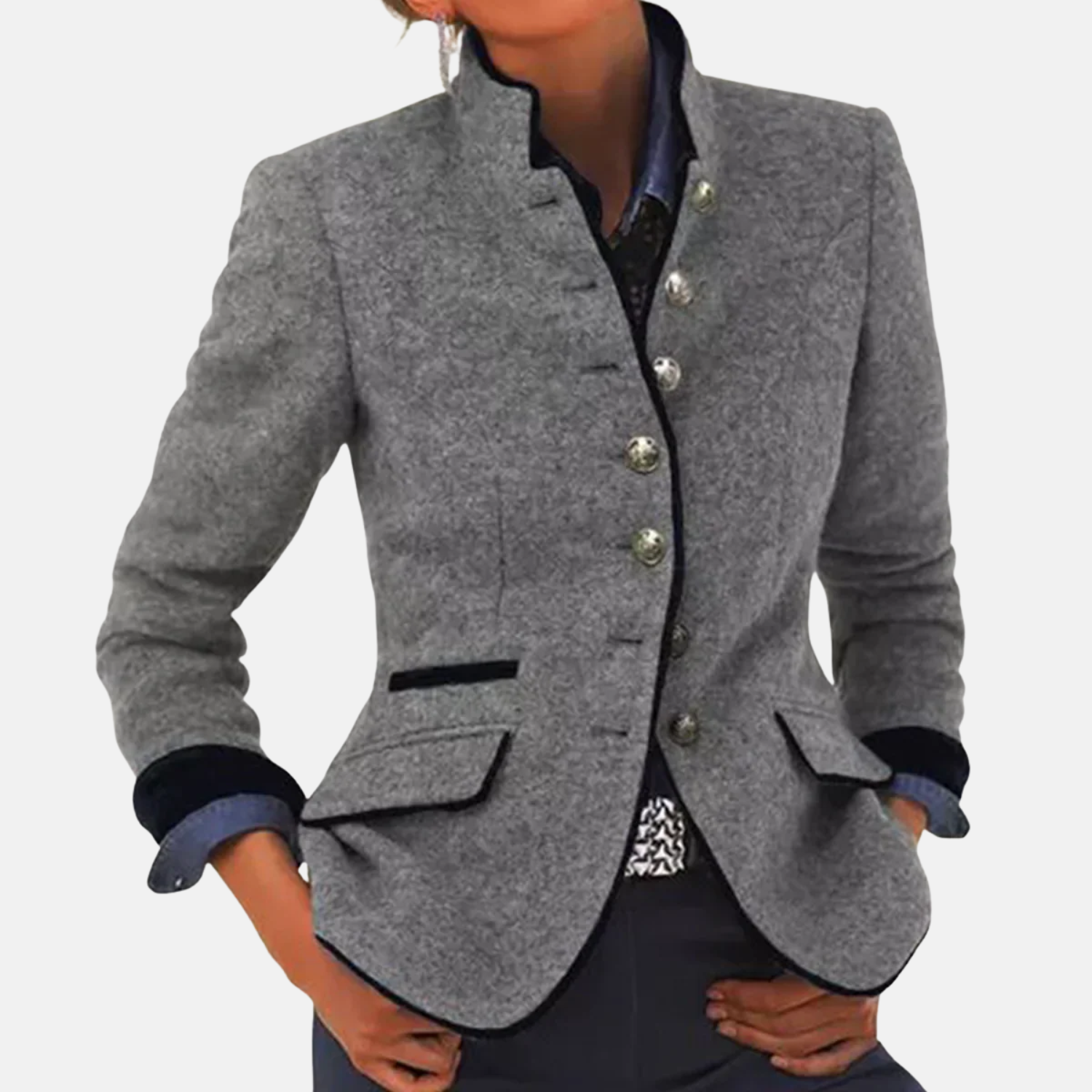 Grace - Women's Classic Wool Blend Blazer Limited Edition