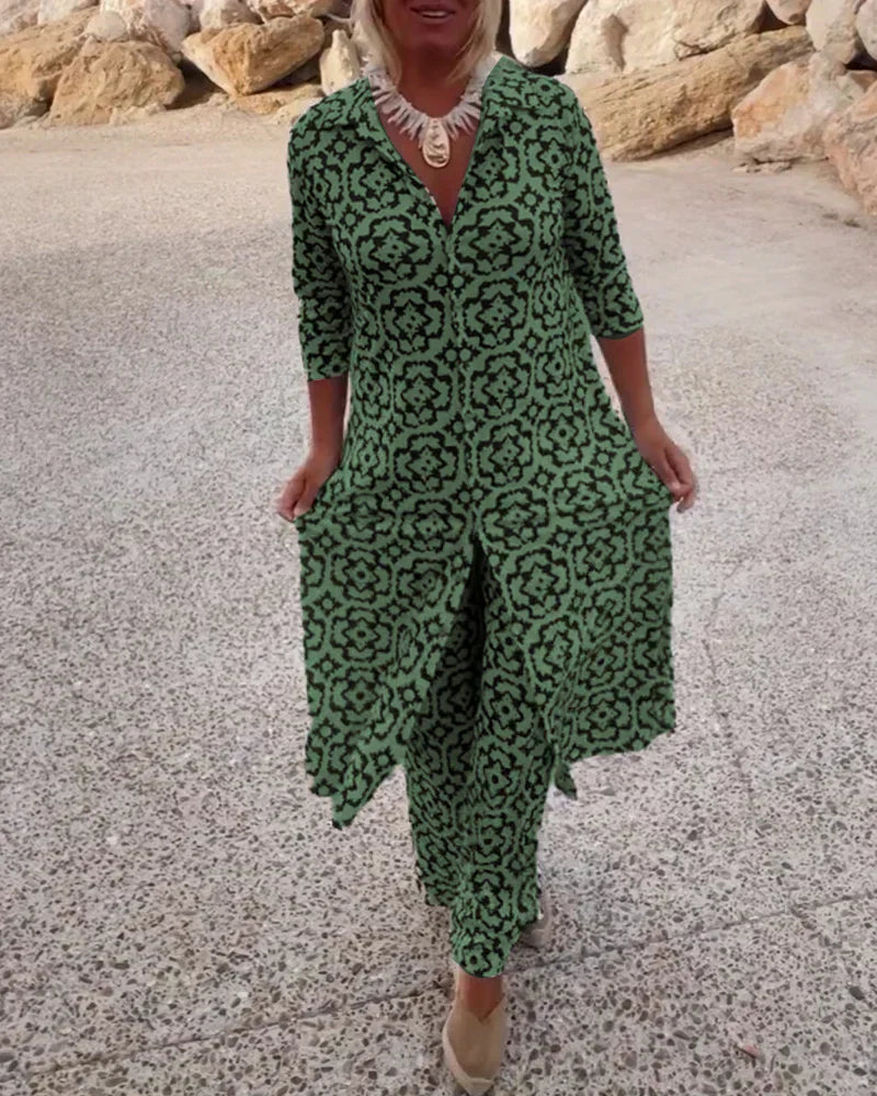 Boutique Eliza™ | Chic Geometric Two-Piece Set