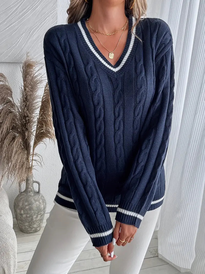 Boutique Eliza™ | Stylish and Comfortable V-Neck Jumper