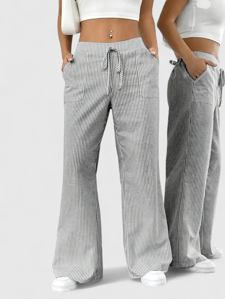 Boutique Eliza™ | Comfortable Wide-Leg Trousers with Elegant Details