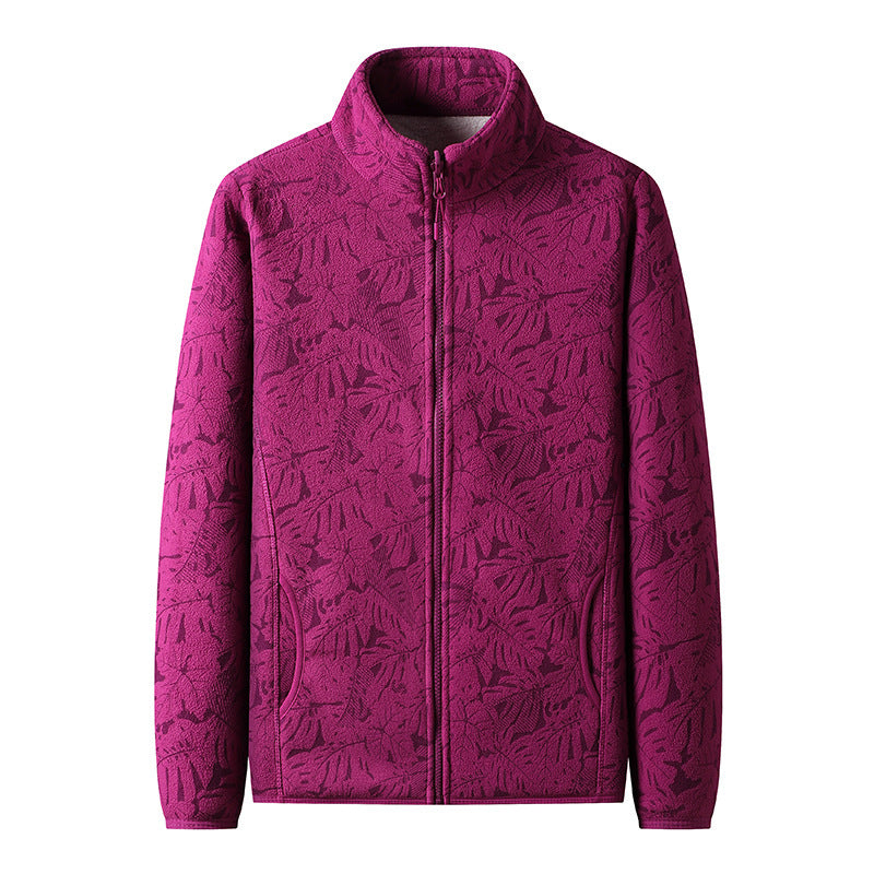 Boutique Eliza™ | Camo-Style Fleece Jacket with Shearling Lining