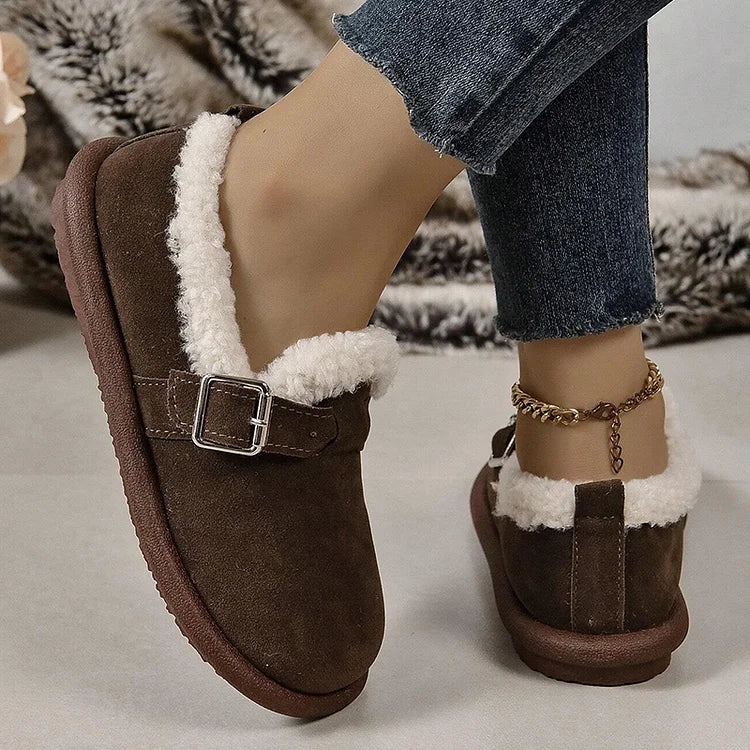 Elsie | Plush Fleece-Lined Suede Clogs
