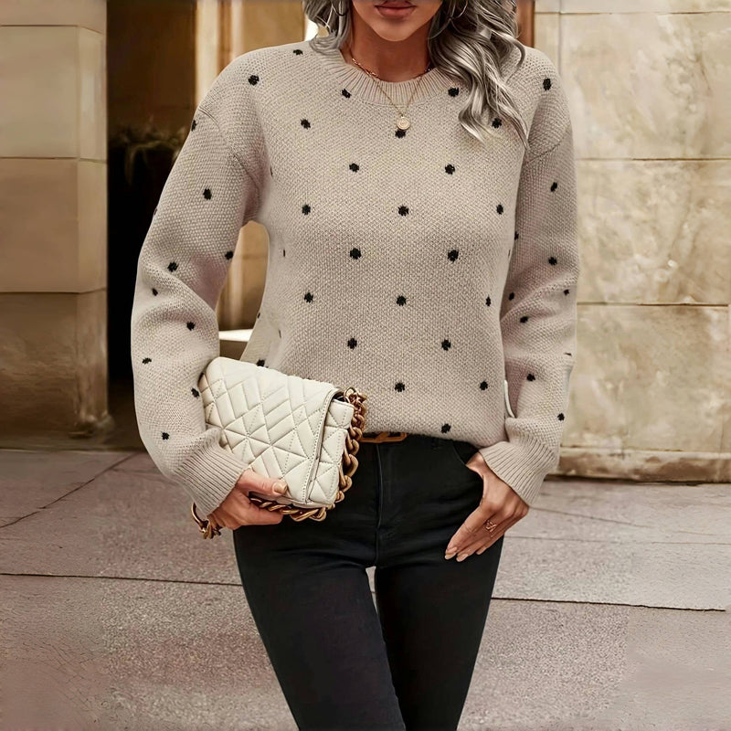 Boutique Eliza™ | Polka Dot Knitted Sweater
