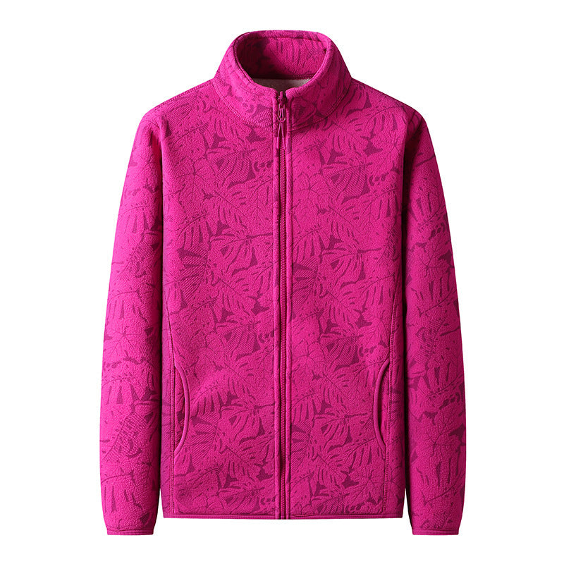 Boutique Eliza™ | Camo-Style Fleece Jacket with Shearling Lining