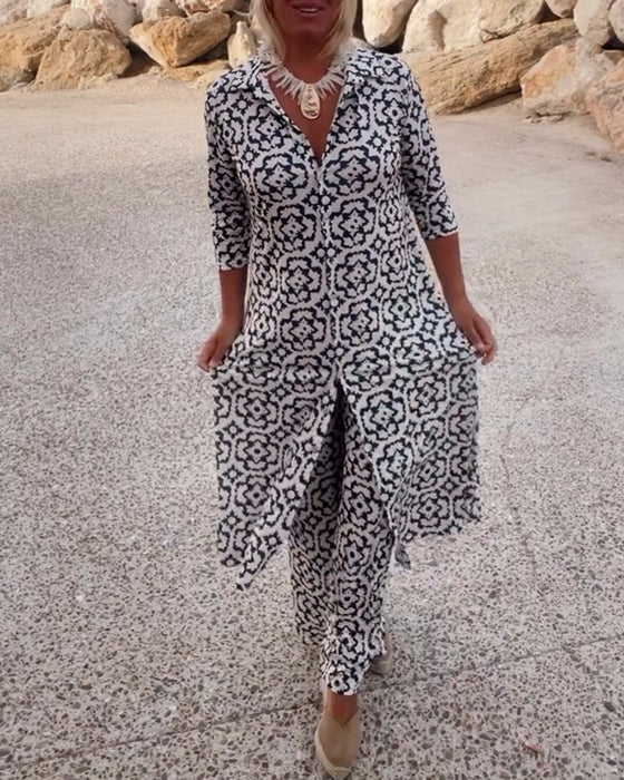 Boutique Eliza™ | Chic Geometric Two-Piece Set
