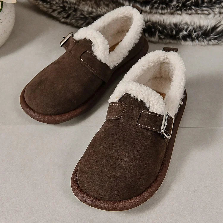 Elsie | Plush Fleece-Lined Suede Clogs