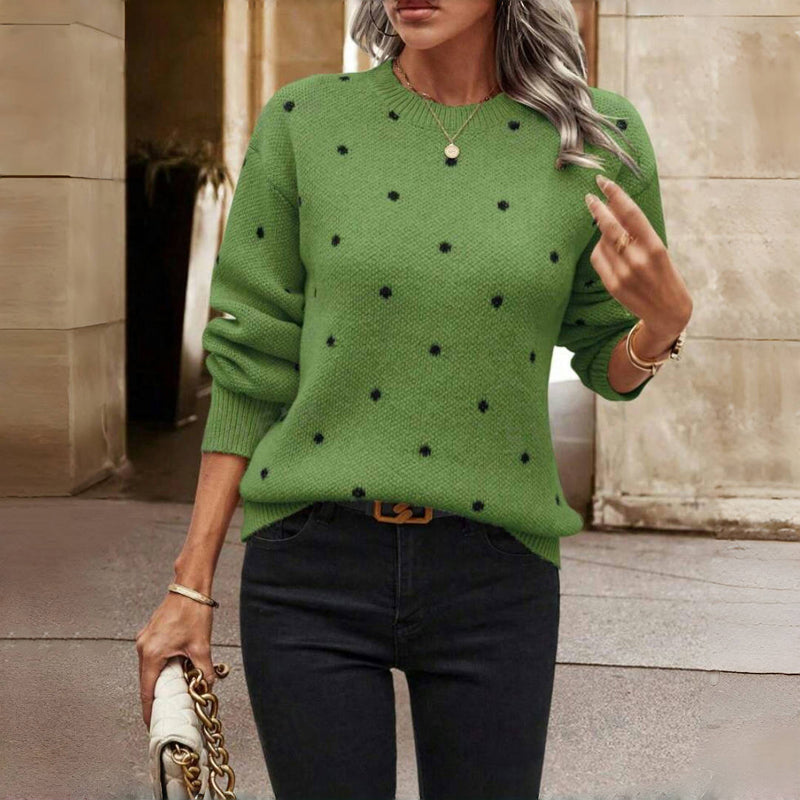Boutique Eliza™ | Polka Dot Knitted Sweater