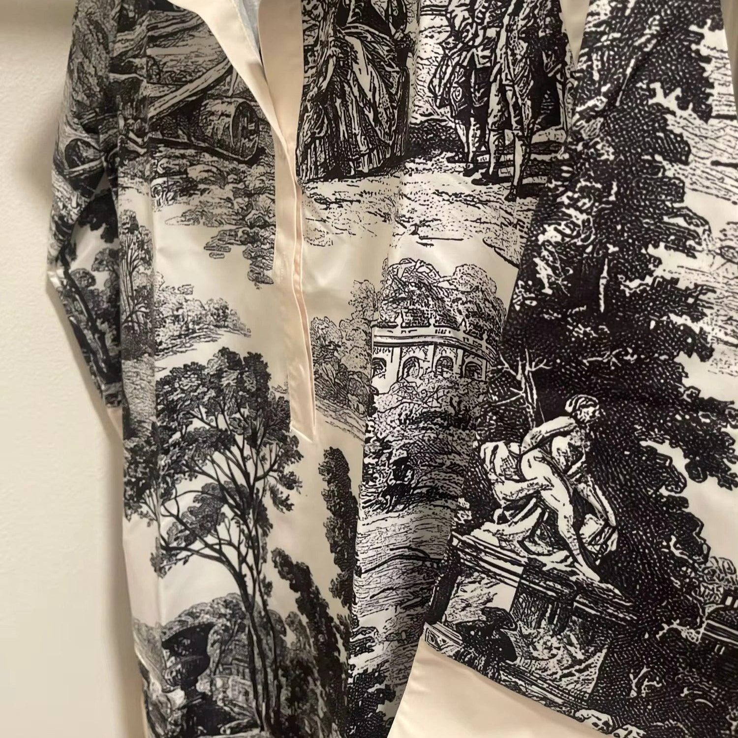 Sophie - Women Vintage Toile Prints Mini Tunic Dress