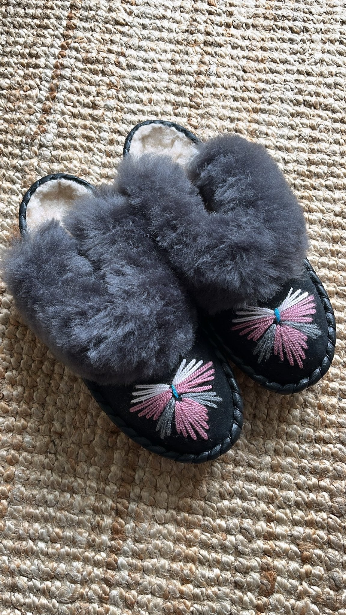Sheepskin Mule Slippers | Black